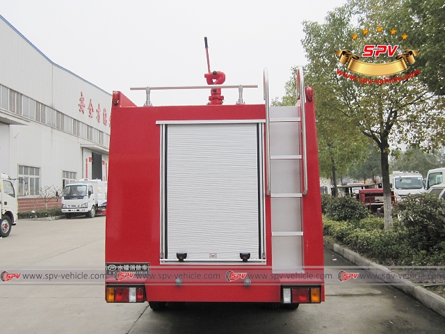 Back view of Fire Apparatus ISUZU Back view of Fire Apparatus ISUZU